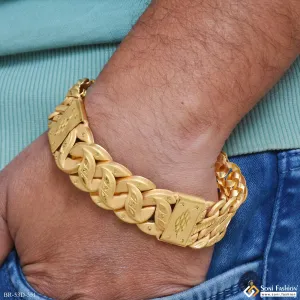 1 Gram Gold Plated 2 In 1 Pokal Bracelet for Men - Style D551