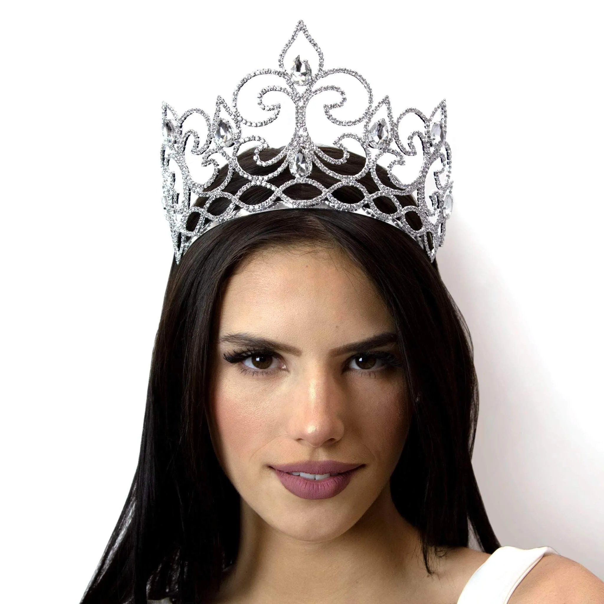 #16571 - Flower of The River Tiara with Combs 4.5" Tall