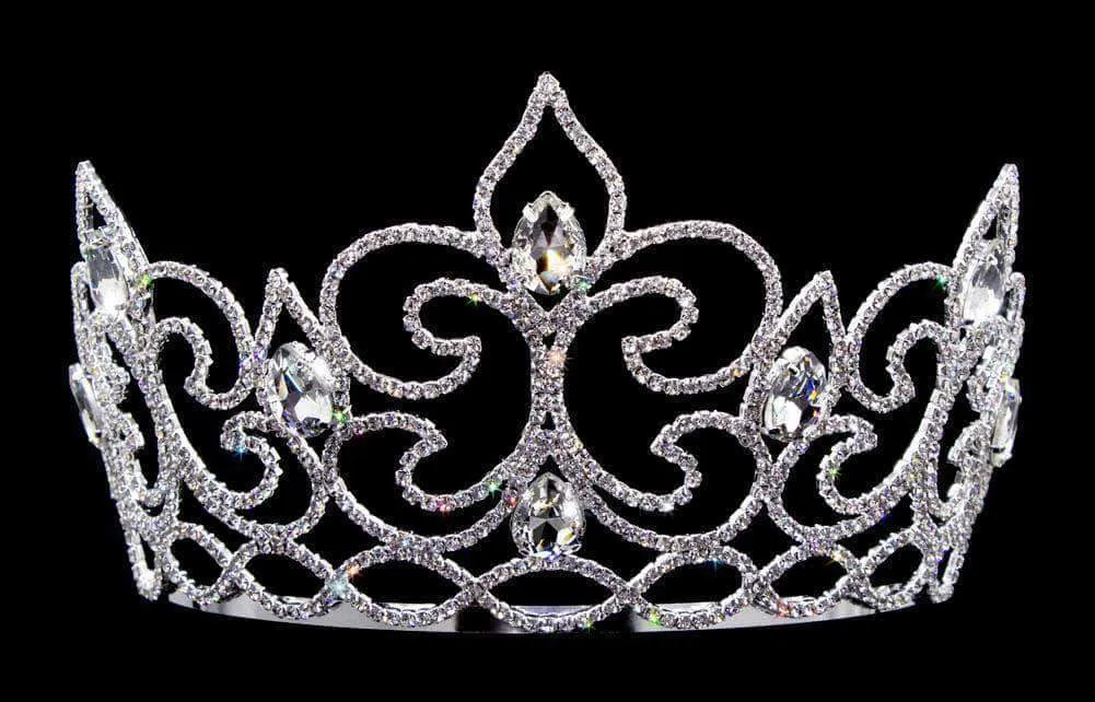 #16571 - Flower of The River Tiara with Combs 4.5" Tall