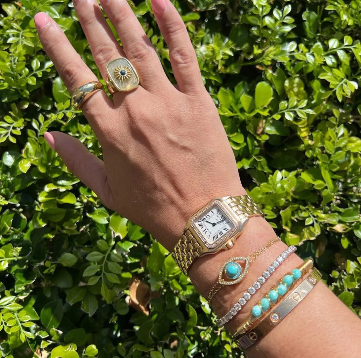 18k Gold Vermeil White Topaz Tennis Bracelet: The Kameron