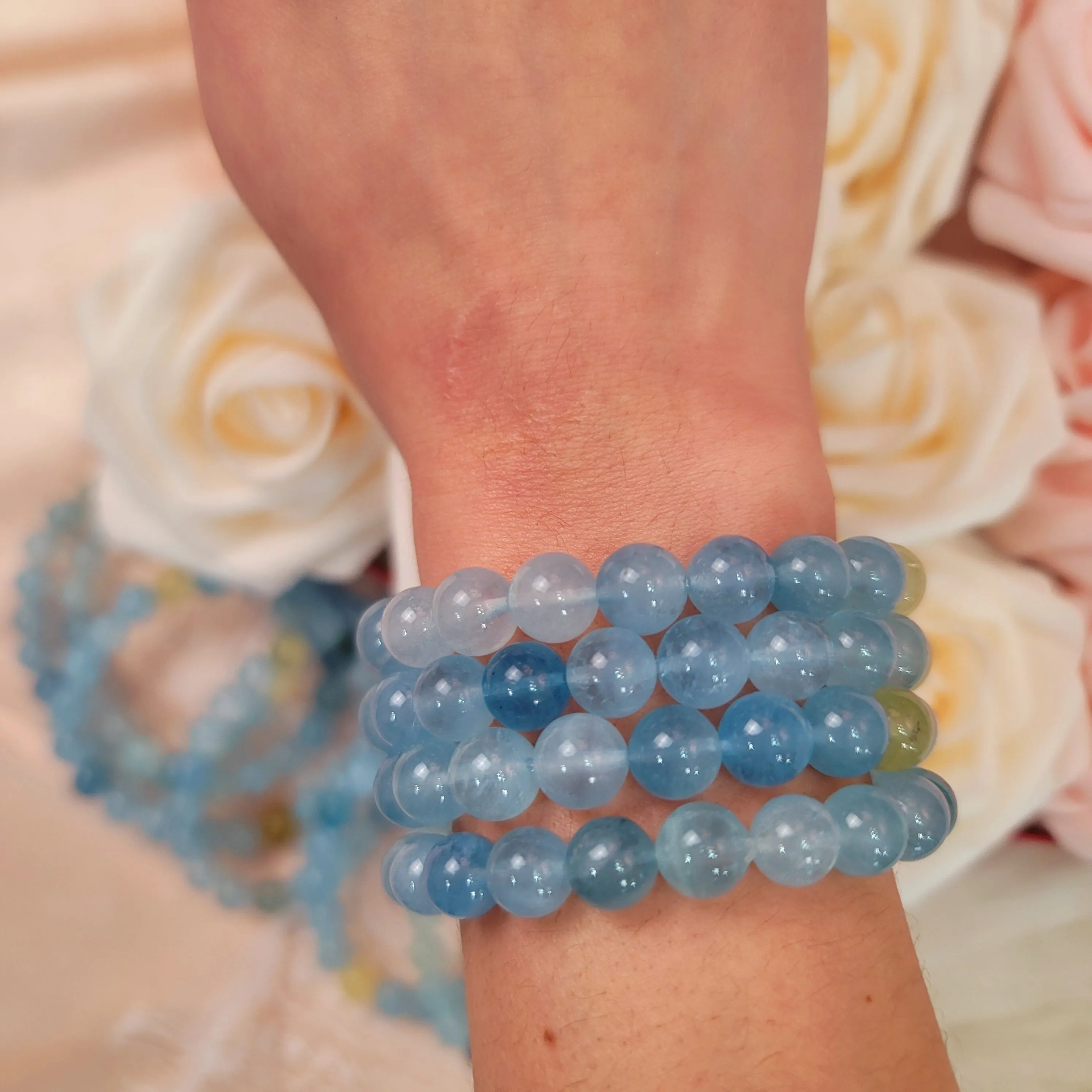 Aquamarine Mix Bracelet for Calm Communication
