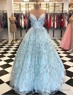 Ball Gown Lace Prom Dress,Charming Evening Dress,Prom Dresses