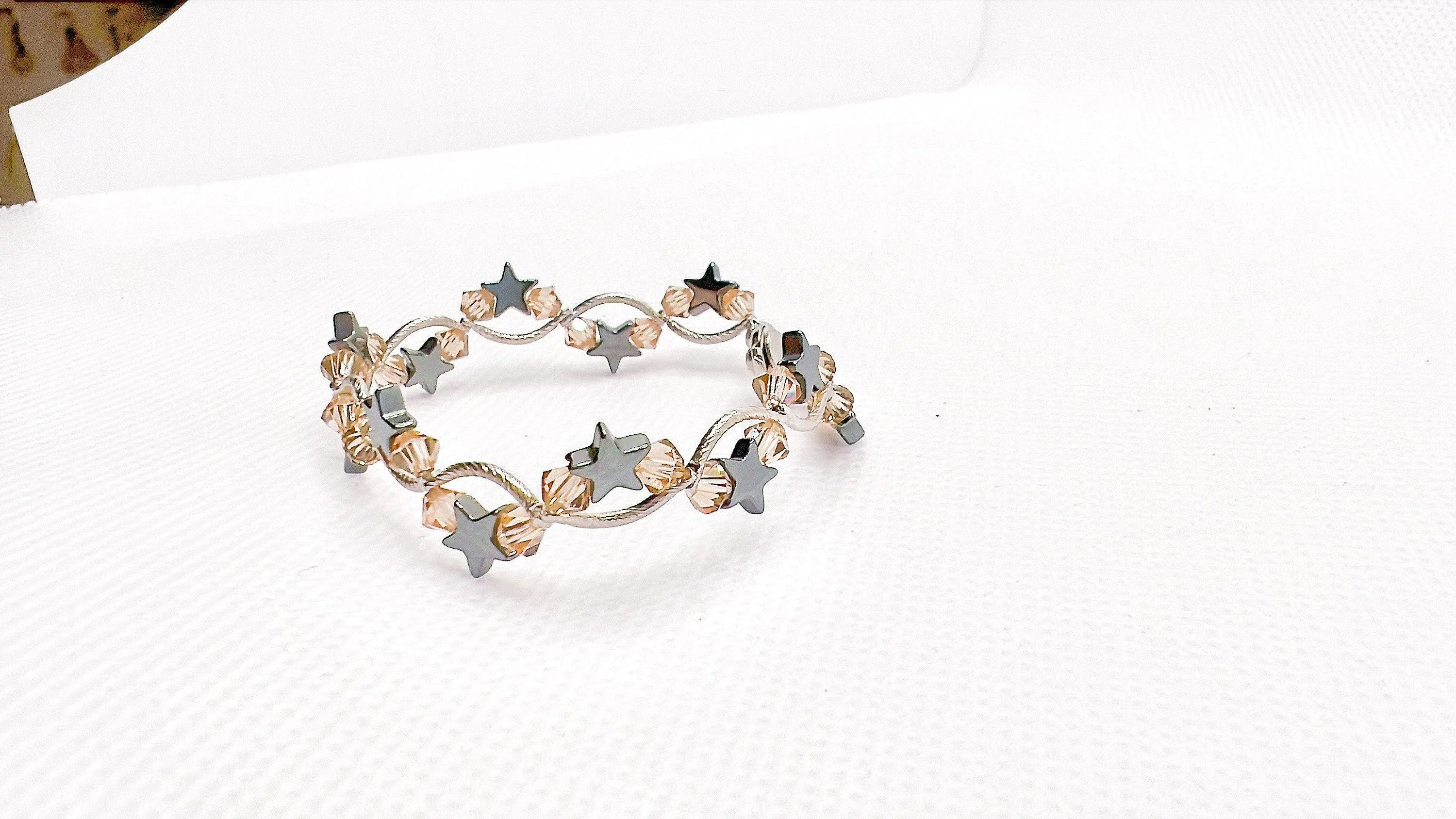 Brown Topaz Star Crystal Bracelet