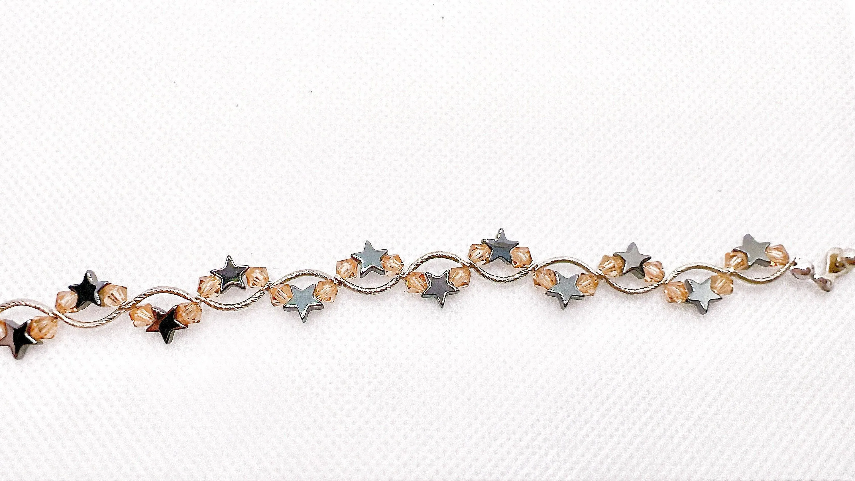Brown Topaz Star Crystal Bracelet