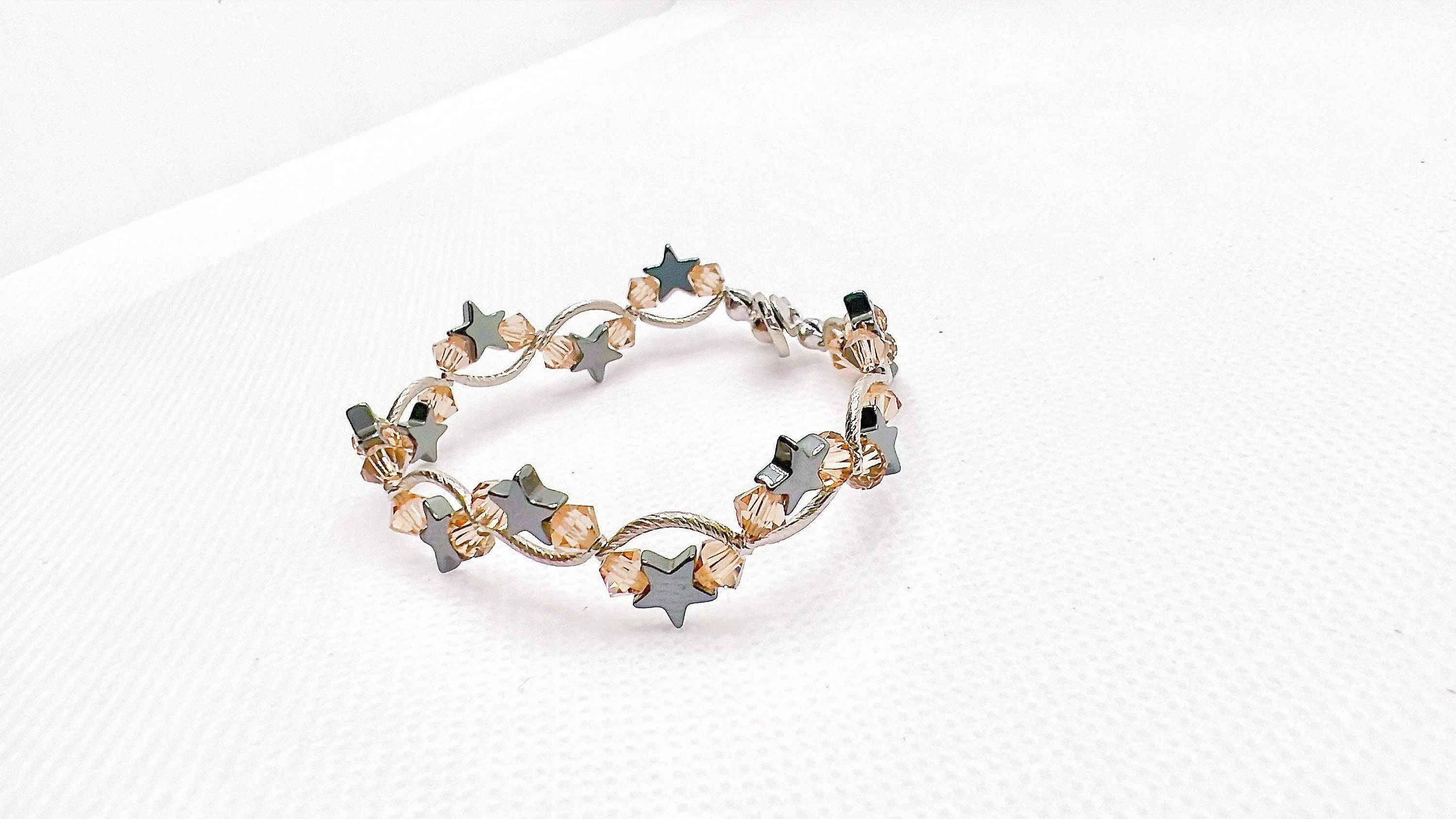 Brown Topaz Star Crystal Bracelet