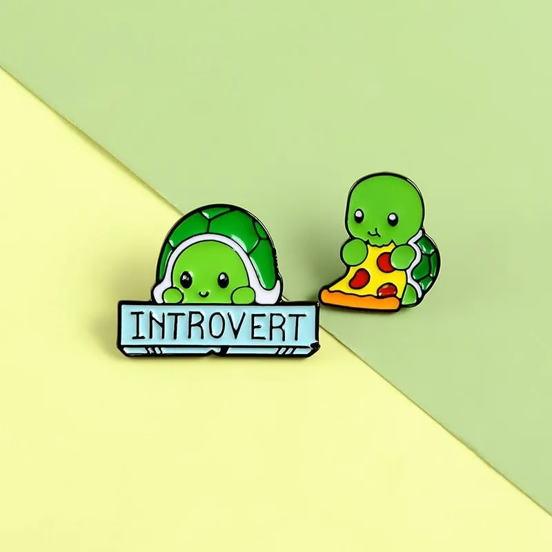 Cute Cartoon Turtle Brooch