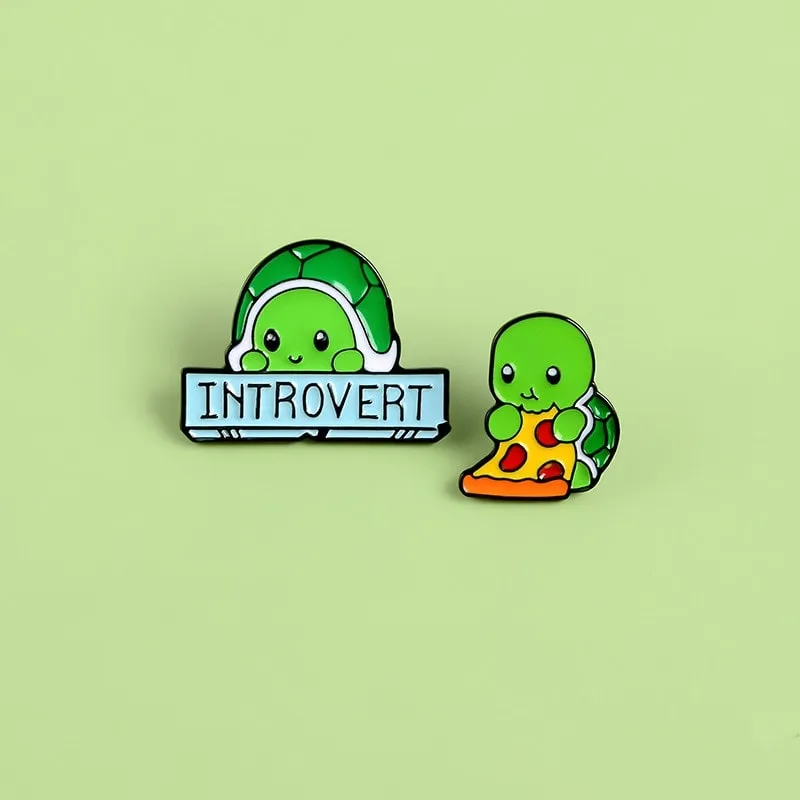 Cute Cartoon Turtle Brooch