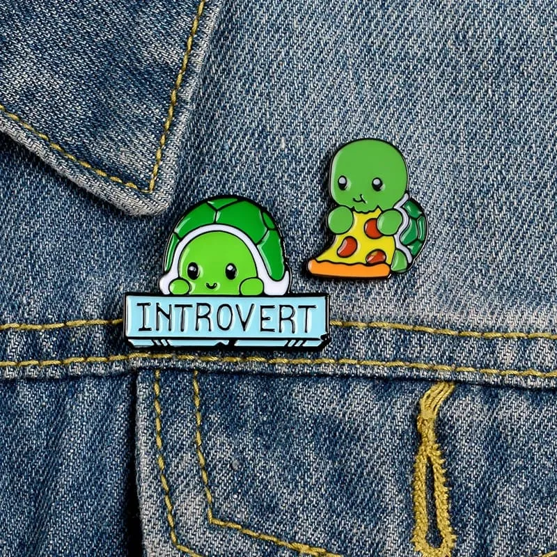 Cute Cartoon Turtle Brooch