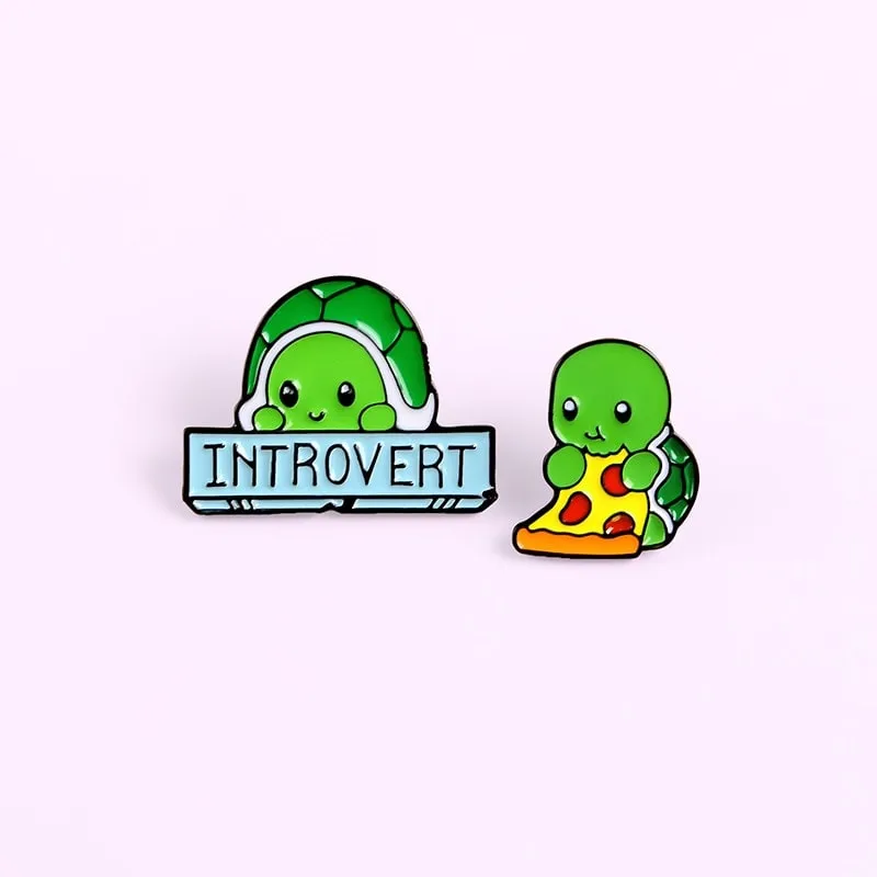 Cute Cartoon Turtle Brooch