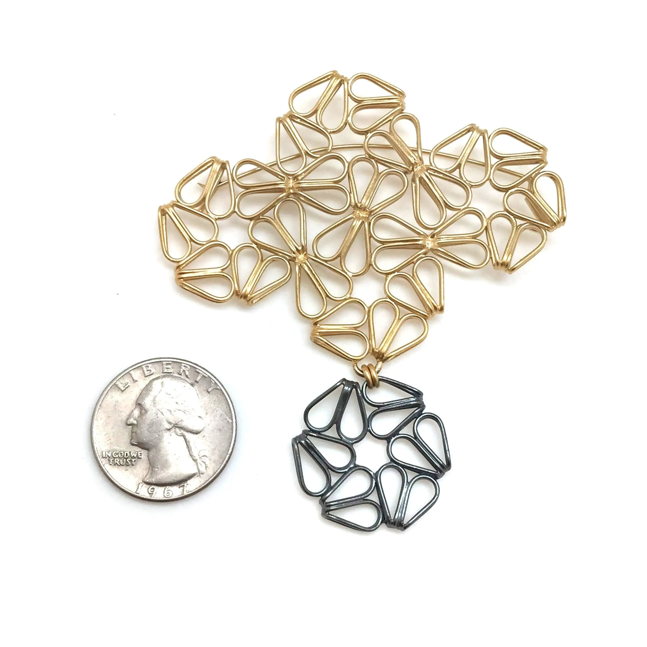 Doubled Badge Brooch