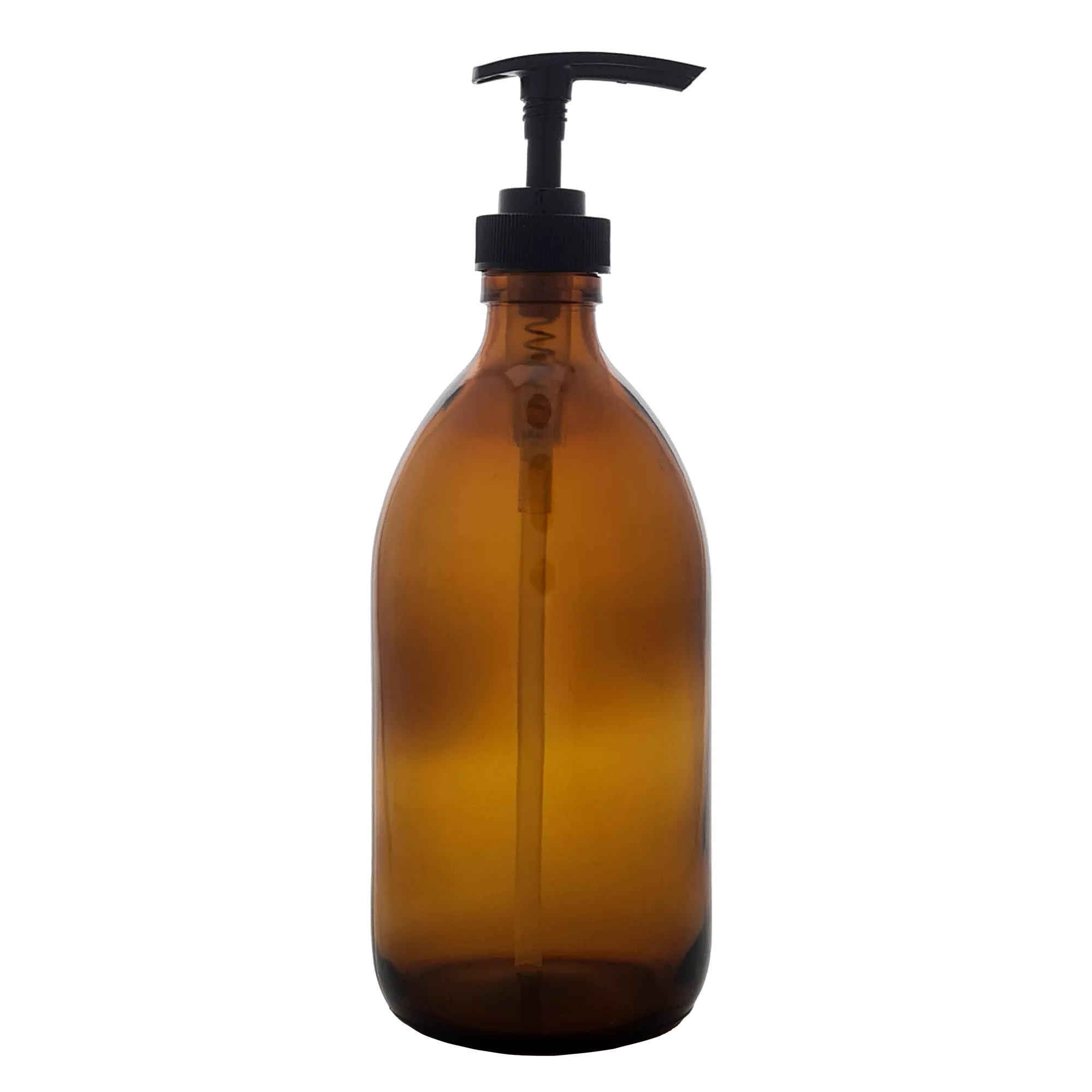 Kates Amber Glass Soap Bottle 500ml