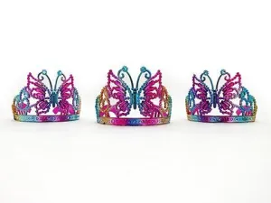 Metallic Rainbow Butterfly Tiara