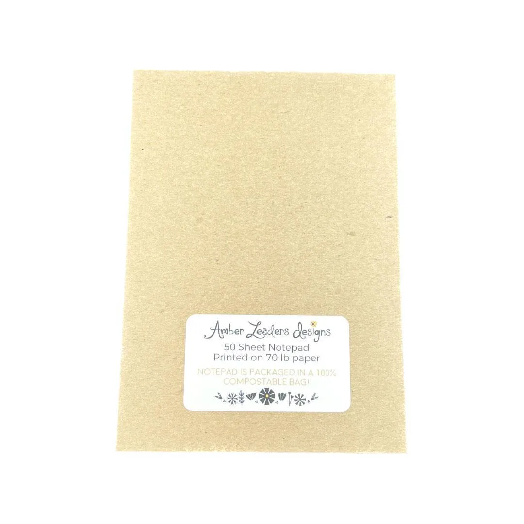 Notepad - 4x6 Varied Thrush by Amber Leaders Designs