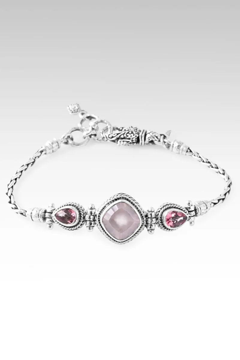 Trust His Word Bracelet™ in Cloud Pink Rose Quartz