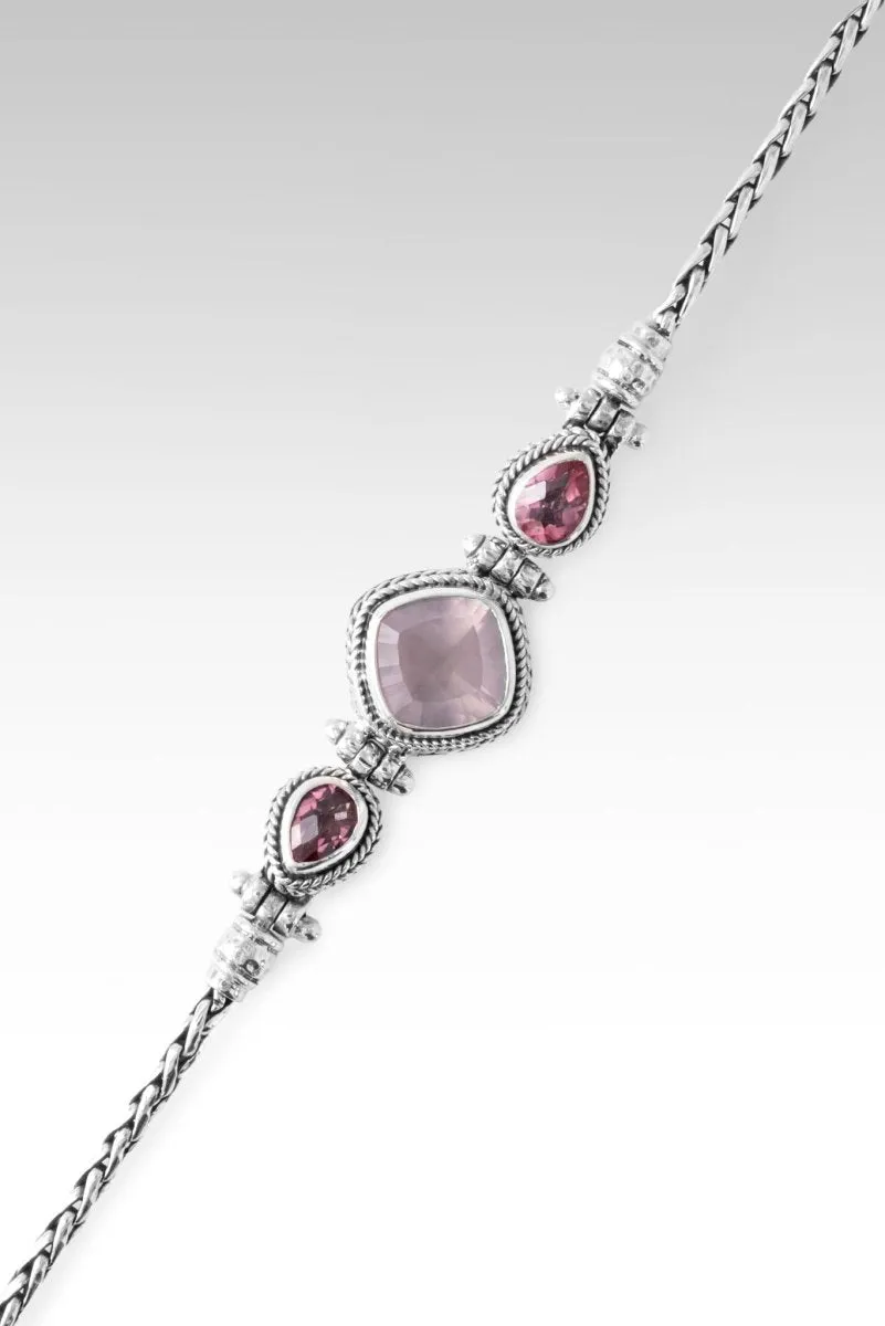 Trust His Word Bracelet™ in Cloud Pink Rose Quartz