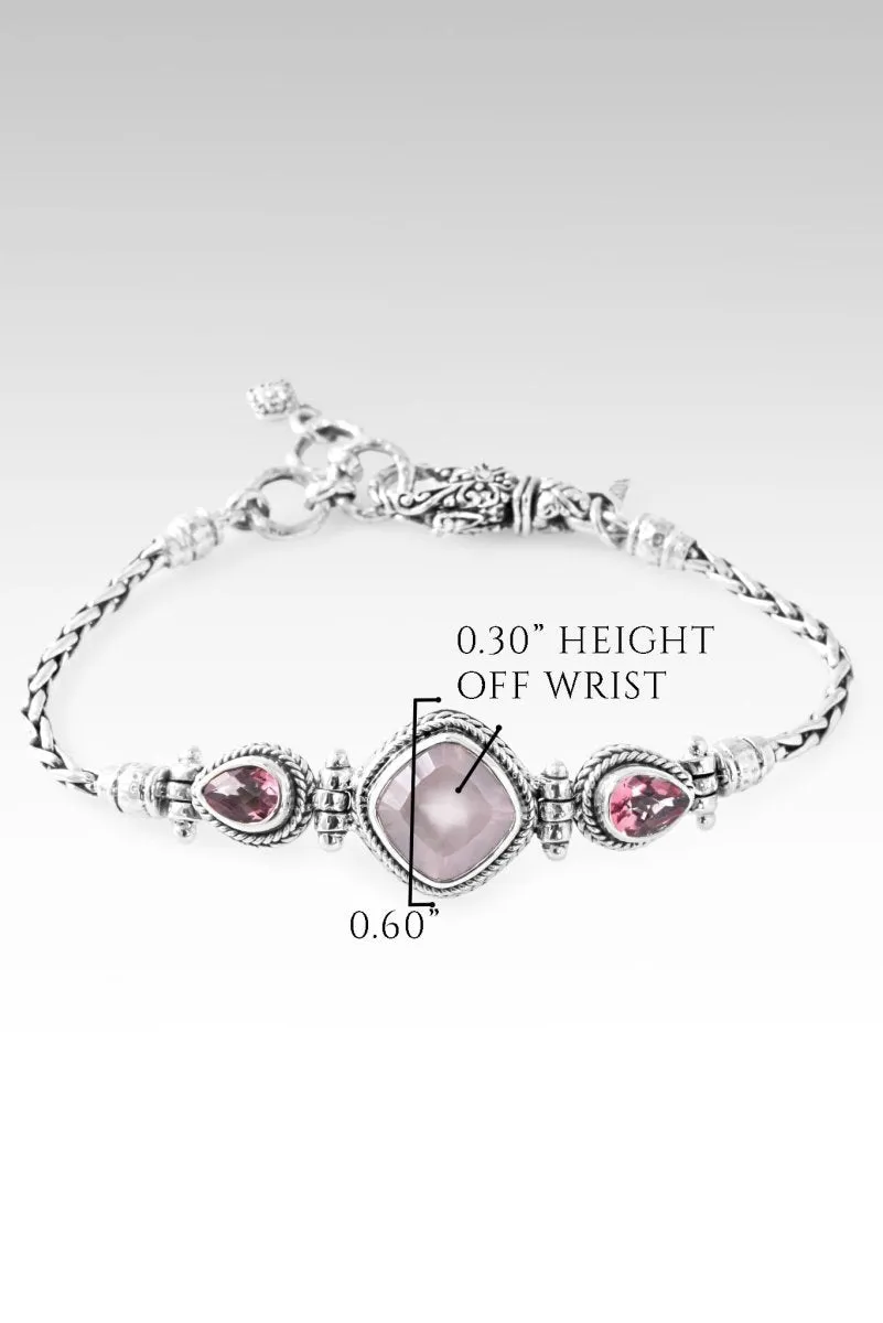 Trust His Word Bracelet™ in Cloud Pink Rose Quartz